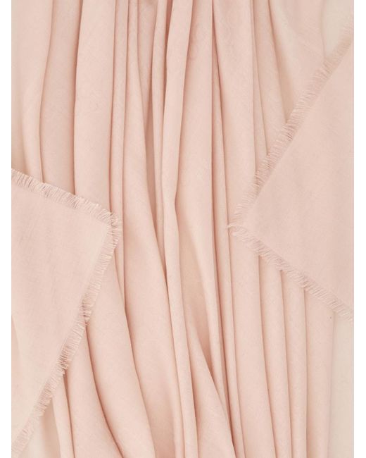 Ferragamo Natural Ferragamo Eyewear Monogram Fringed Scarf