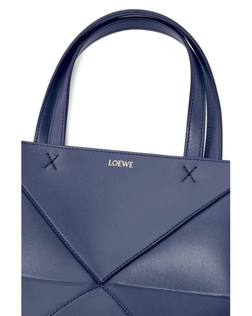 Loewe Blue Mini Puzzle Fold Tote Bag