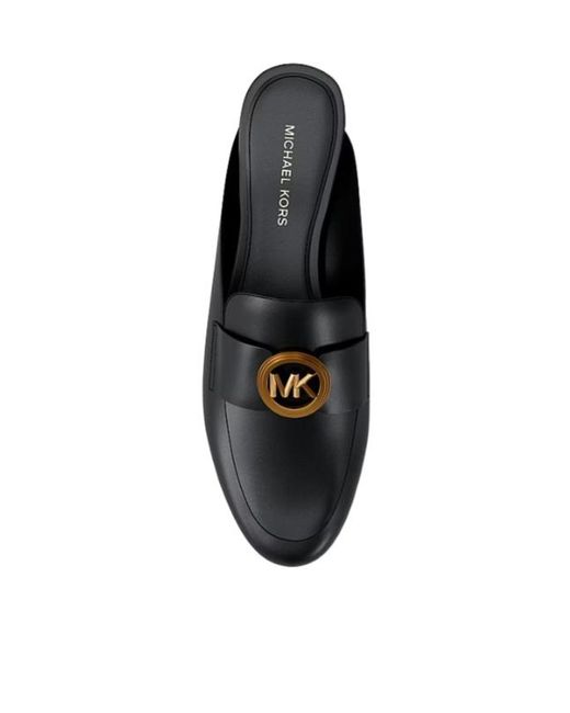 MICHAEL Michael Kors Black Mckenzie Leather Mules