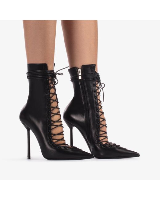 Le Silla Black Heeled Boots