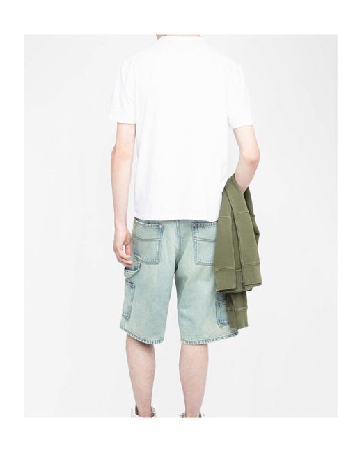 Zadig & Voltaire White Stockly T-Shirt for men