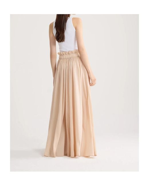 Patou Natural Ribbon Maxi Skirt