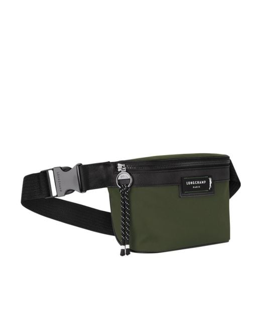 Longchamp Black X Econyl Medium Le Pliage Energy Canvas Belt Bag for men