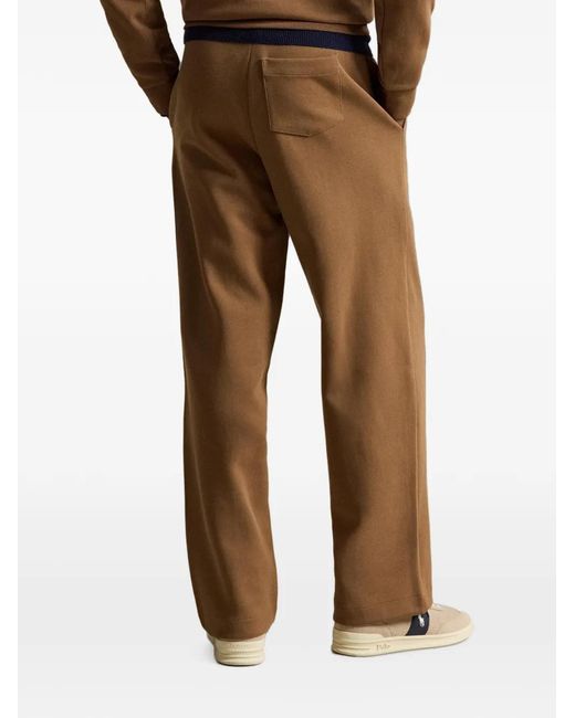 Polo Ralph Lauren Brown Drawstring Wide Leg Pants for men