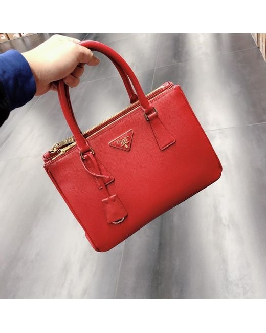Prada Red Logo Shoulder Bag