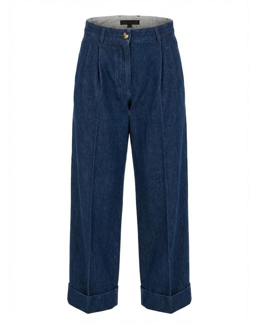 Gucci Blue High-Waist Wide-Leg Jeans
