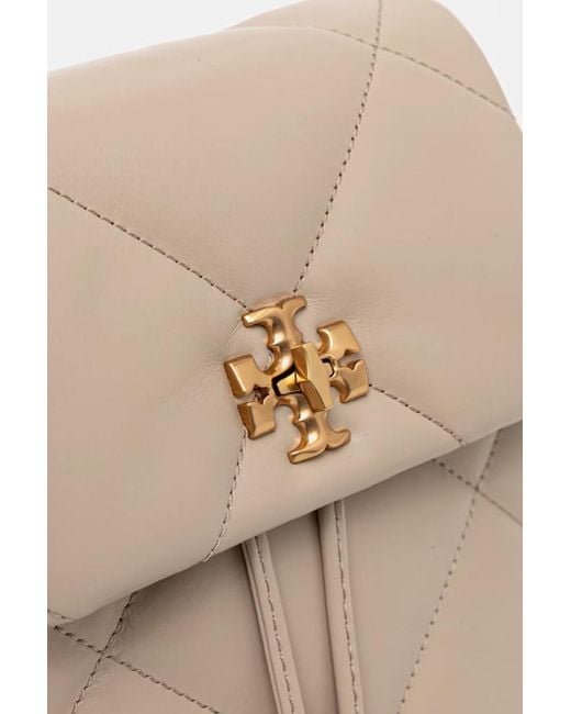 Tory Burch Natural Kira Logo Plaque Mini Backpack