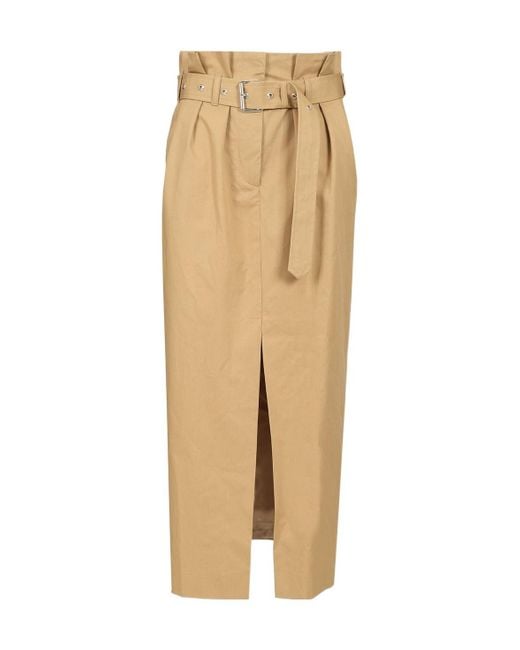 Dries Van Noten Natural Long Skirt