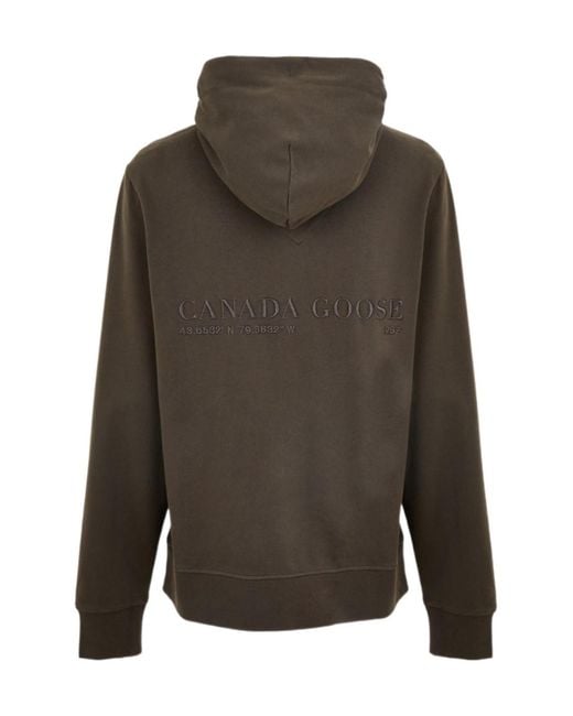 Canada Goose Gray Pull Over Winter Hoodie for men