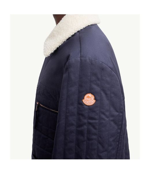 Moncler Blue X Gilga Farm By Donald Glover Kishus Padded Shirt Jacket for men