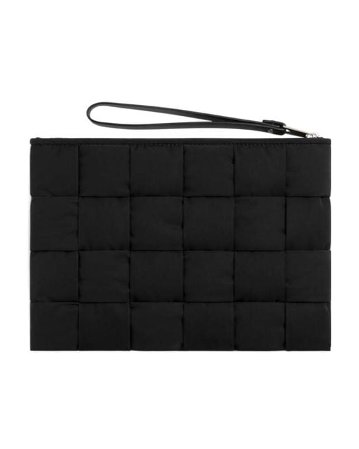 Bottega Veneta Black Cassette Small Flat Pouch for men