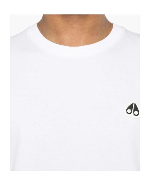 Moose Knuckles White Crescent T-Shirt for men