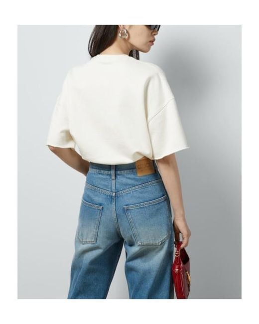 Gucci Pink Patch Jersey Sweatshirt