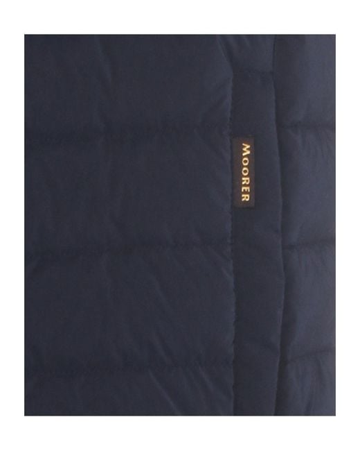 Moorer Blue Quilted Vest for men