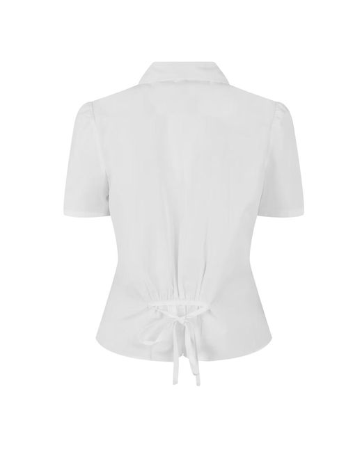 Prada White Pleated Shirt