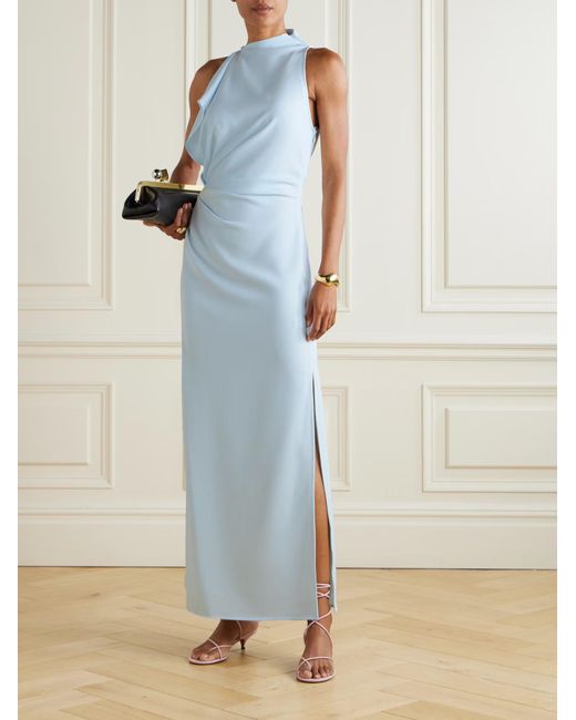 Proenza Schouler Blue Devyn Pleated Dress