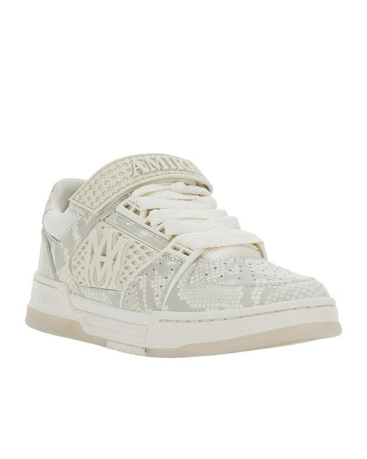 Amiri White Round-Toe Sneakers for men
