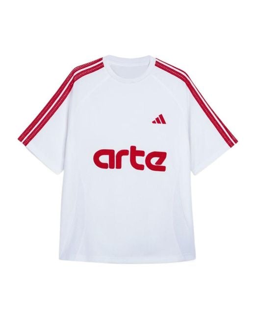 Adidas White X Arte Antwerp Jersey Top for men