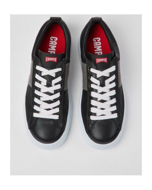 Camper Black Runner Four Leather Sneakers for men