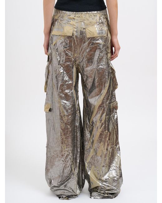 Rick Owens Gray Double Cargo Jumbo Belas Pants