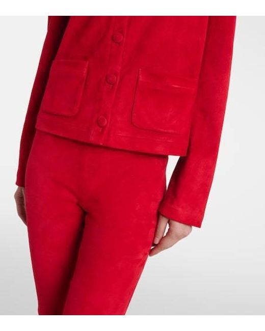 Stouls Red Gabrielle Suede Jacket