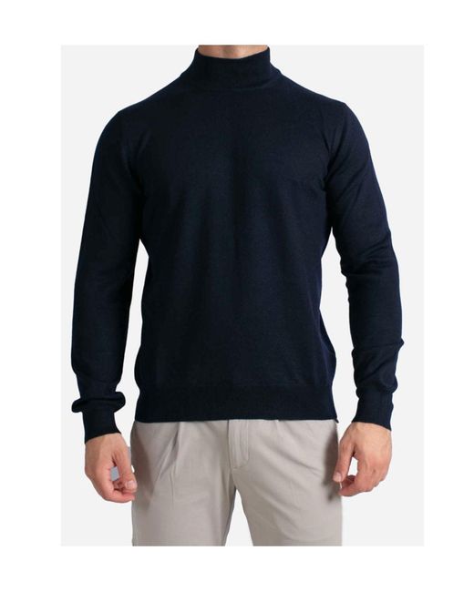 Gran Sasso Blue Virgin-Wool Sweater for men