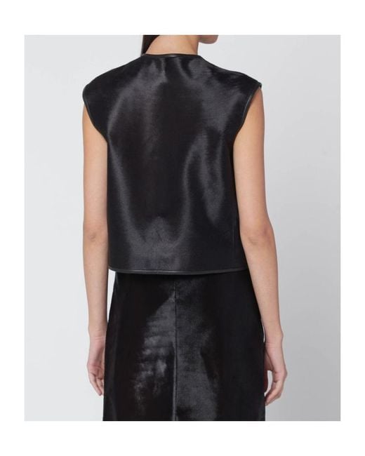 Loulou de Saison Black Sleeveless Vest