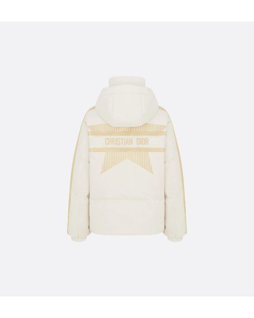 Dior White Long-Sleeved Cotton-Padded Jacket
