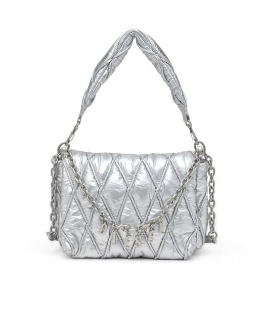 DIESEL White Charm-D M-Shoulder Bag