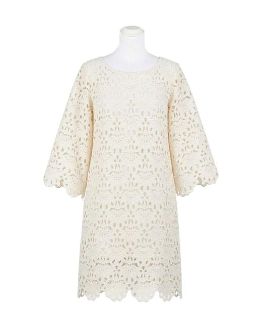 Twinset White Lace Dress