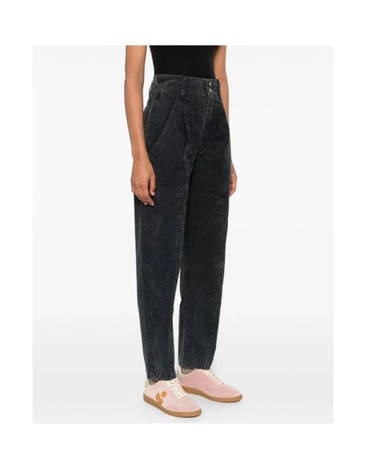 Isabel Marant Blue Étoile Kiana Panelled Trousers