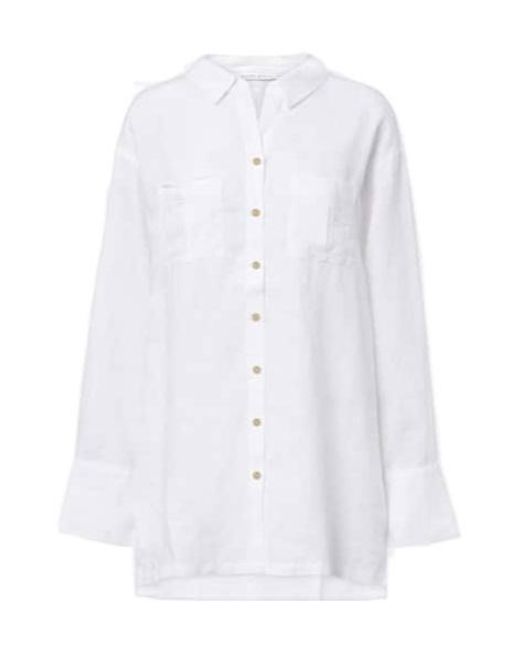 Heidi Klein White Bay Linen Shirt
