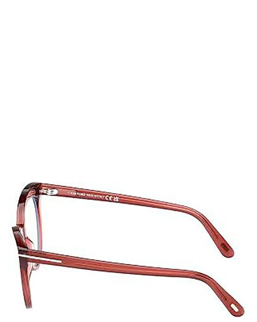 Tom Ford Pink Eyewear Cat Eye Frame Glasses