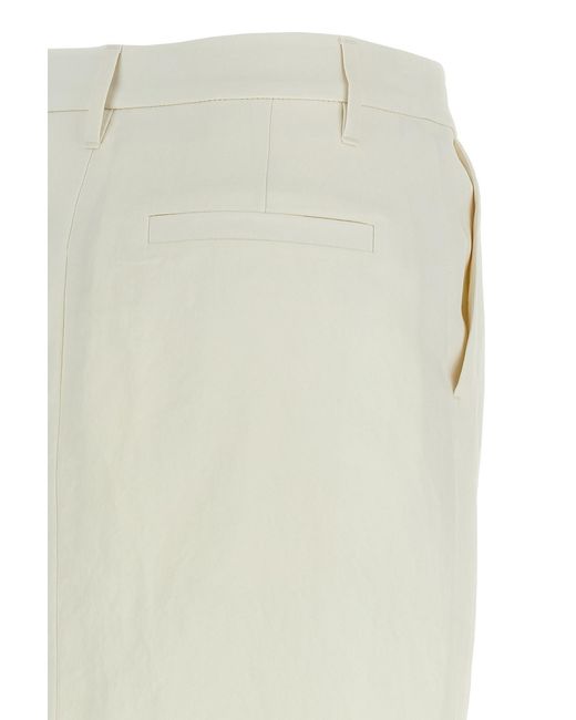 Brunello Cucinelli White 'Wrap' Skirt