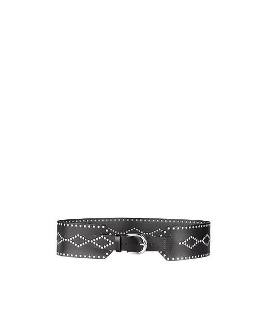 Isabel Marant White Solid Leather Waist Belt