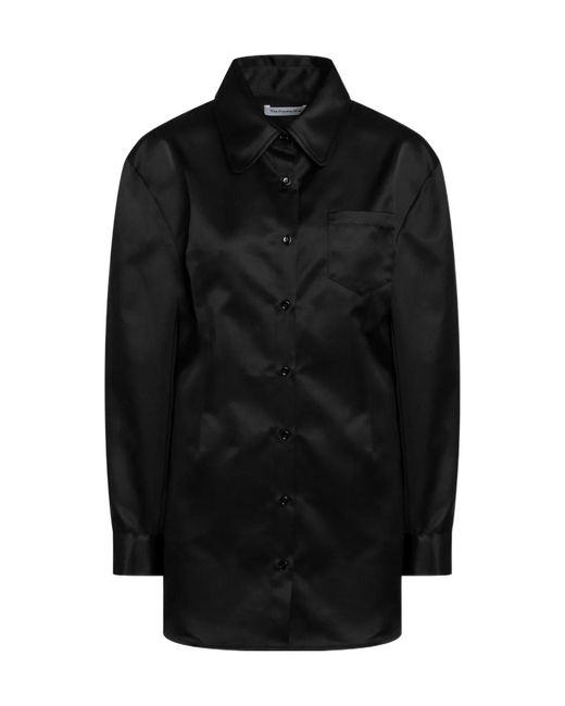 Frankie Shop Black Mini Shirt Dress