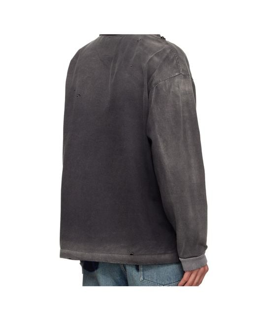 Maison Mihara Yasuhiro Gray Sun Faded Like Top for men