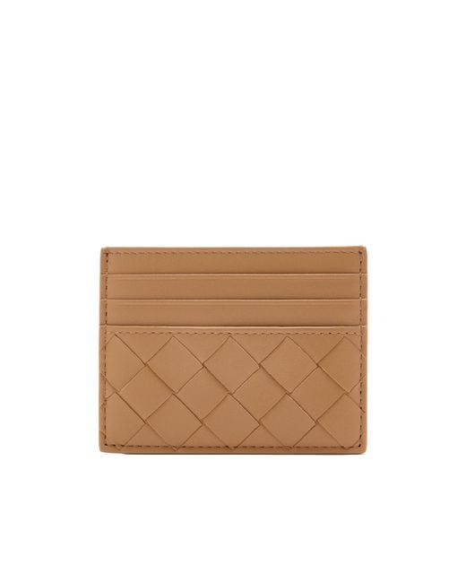 Bottega Veneta Natural Intrecciato Credit Card Case
