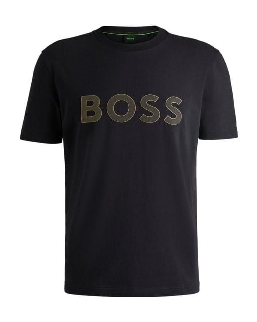 Boss Black Logo-Appliqué T-Shirt for men