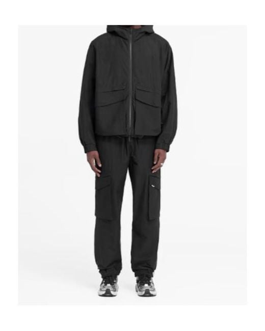 Represent Black Tech Cargo Pants for men