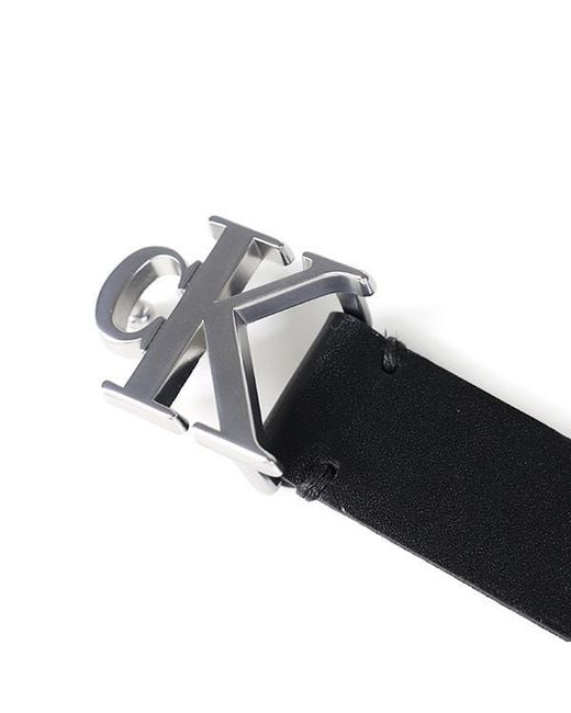 Calvin Klein White Logo Belt for men