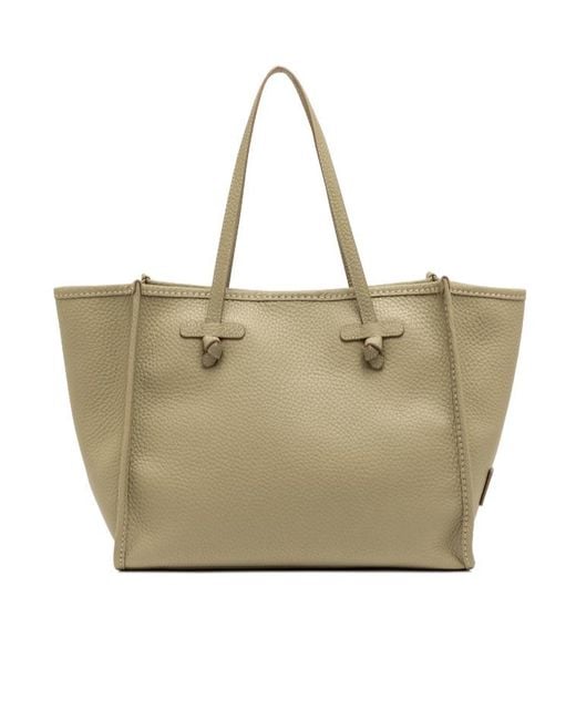 Gianni Chiarini Natural Marcella Knot-Detail Tote Bag
