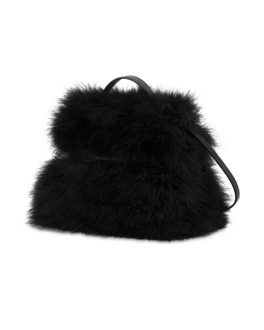 Moschino Black Tie Me Small Handbag