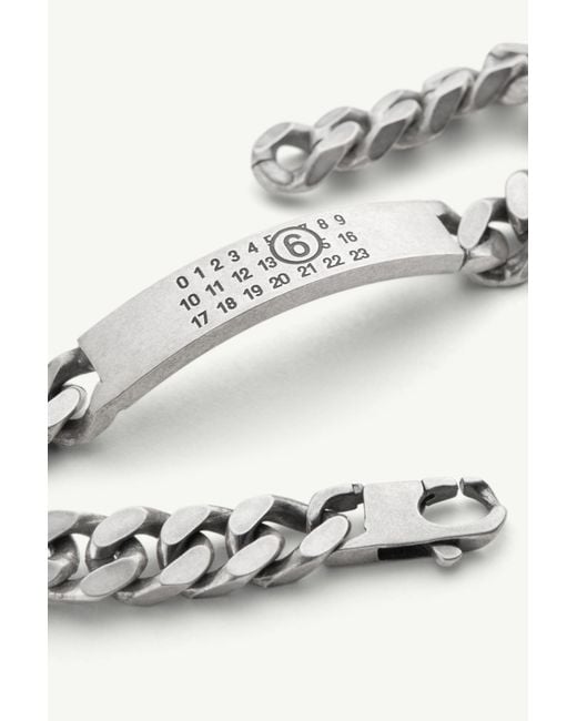 MM6 by Maison Margiela White Classic Chain Bracelet
