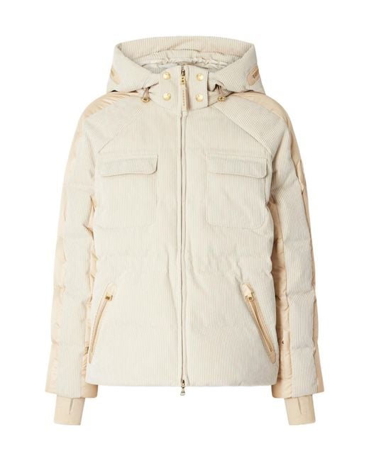 Bogner Natural Marli Shell-Trimmed Corduroy Down Jacket