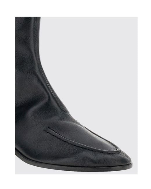 Hereu Black Juliol Zipped Ankle Boots