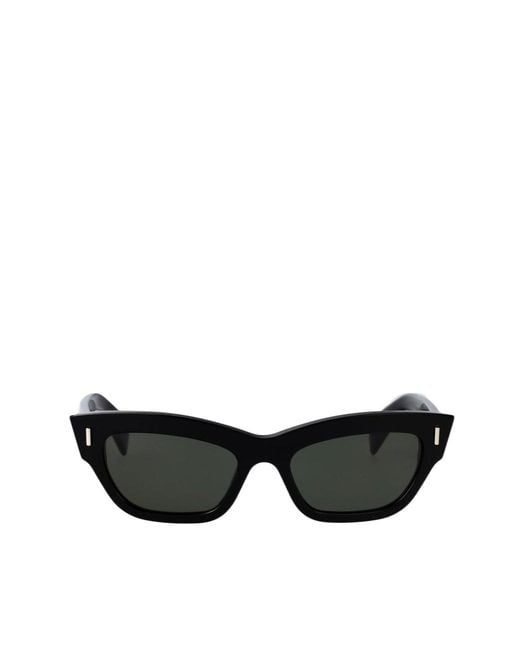 McQueen White Eyewear Cat-Eye Frame Sunglasses