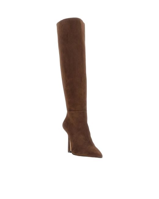 Stuart Weitzman Brown High-Heeled Tall Boots