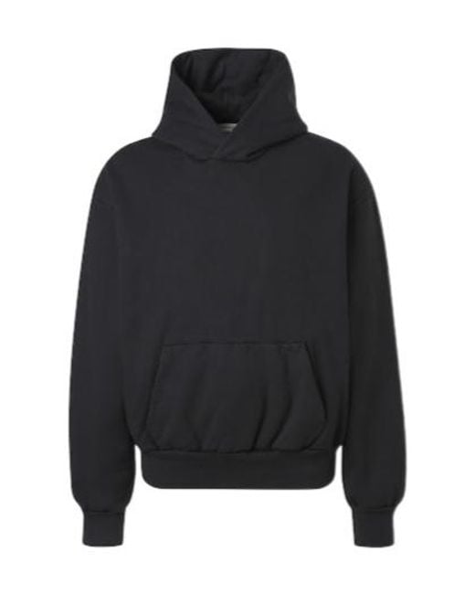 Fear Of God Black Cotton Jersey Hoodie for men