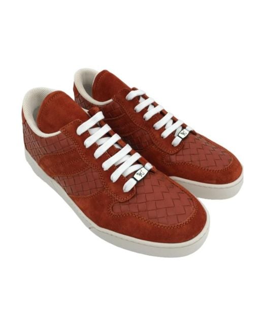 Bottega Veneta Brown Logo Details Casual Sneakers